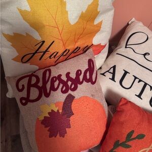 Autumn Themed Decorative Pillows